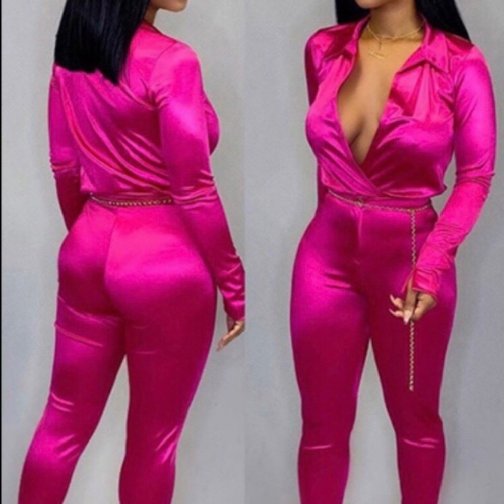 It’s Satin Baby 2Piece Pants Suit